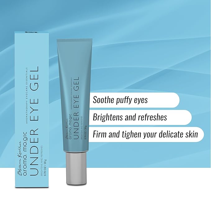Aroma Magic Under Eye Gel | Reduces Puffiness & Dark Circles | Refreshes & Firms Delicate Under Eye Skin | Soothes Tired Eyes | Lightweight Non-Greasy Formula | 0.71 Oz (20g)