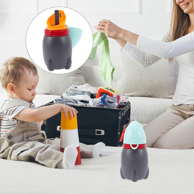 Yardwe Portable Urinal Potty Training Cup Leakproof Emergency Toilet for Boys Travel Camping Car Use