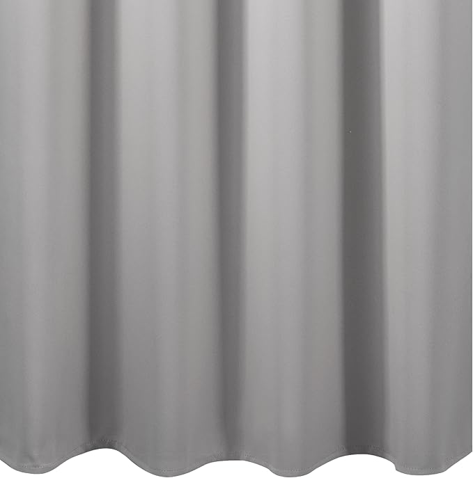 LEMOMO Light Grey Blackout Curtains 66 x 63 Inch Length/Set of 2 Curtain Panels/Thermal Insulated Room Darkening Blackout Curtains for Bedroom