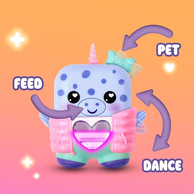 Blubby The Narwhal, Electronic Pet Narwhal Toy, 70+ Responses, Interactive Fidget Toys for Girls & Boys Ages 5+