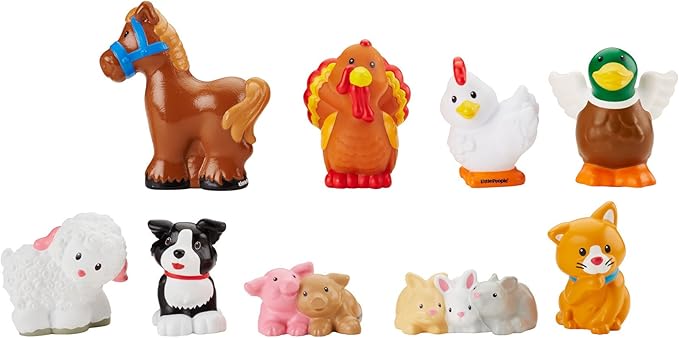 Fisher-Price Little People Farm Animal Friends with Baby Bunnies & Piglets