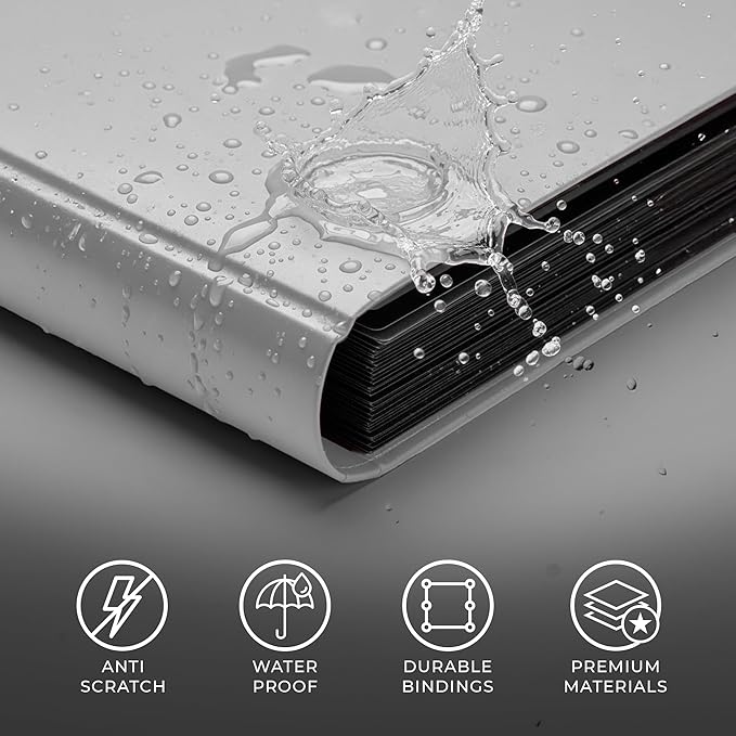 CardGuard Trading Card Binder Pro-Folio – 9 Pocket Binder - Side-Loading Album, Durable & Acid-Free Storage for Pokémon, YuGiOh, MTG, TCG, Game & Sports Cards, White