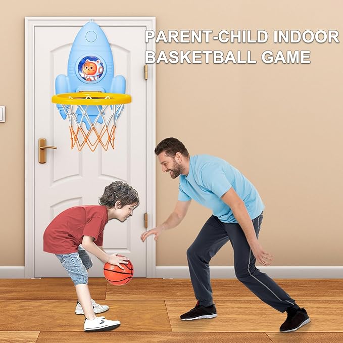 Mini Basketball Hoop with Balls and Pump for Kids Boys Girls Age 2 3 4 5 6,Toddlers Basketball Hoop for Indoor or Outdoor Play,Adjustable Height,Toys Gift for Childs