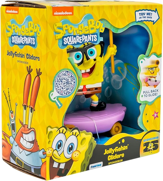 SpongeBob SquarePants Jelly Fishin' Gliders Spongebob, Skating Action Figure, Ages 3+
