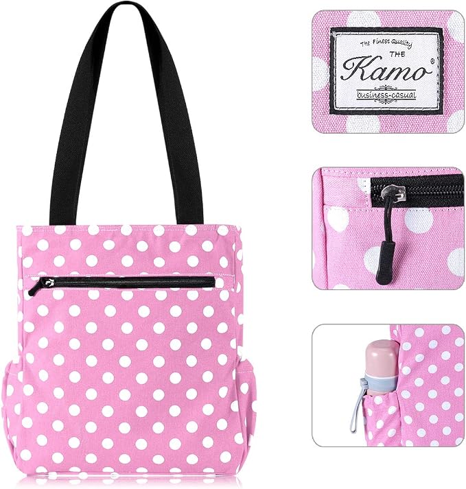 KAMO Floral Tote Bag - Waterproof Lightweight Handbags Travel Shoulder Bag for Hiking Yoga Gym Swimming Travel Beach