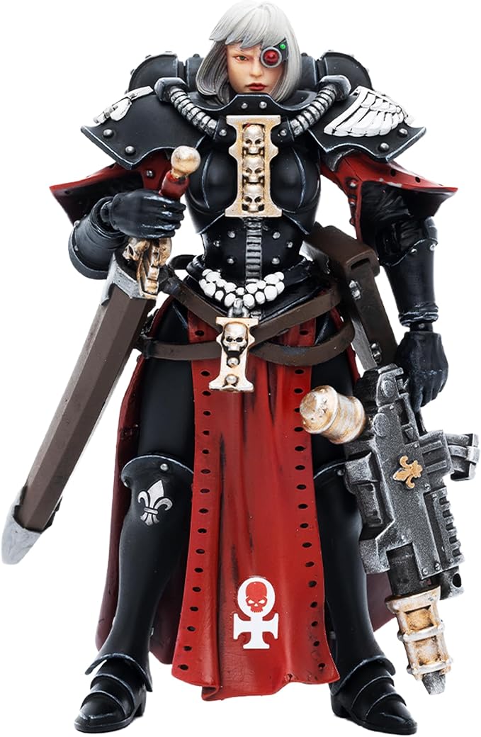 JOYTOY 1/18 Action Figures - Warhammer 40,000 Adepta Sororitas Battle Sister Sister Superior Kassia - 4‘’,Classic Character,Collectible,Age 15 and Above