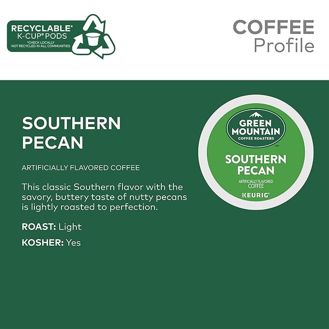 Green Mountain Coffee Southern Pecan, K-Cup Portion Pack for Keurig K-Cup Brewers 24-Count (Pack of 2)
