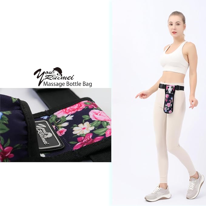 Massage Bottle Bag Massage Oil Bag Massage Therapist Holster Massage Lotion Holster Massage Oil Holster (YR-1KD-MuDan