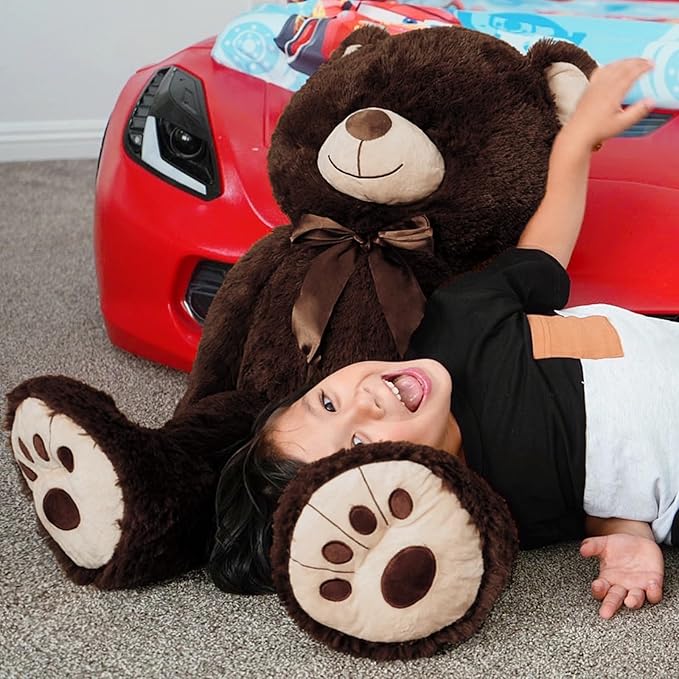 MorisMos Giant Teddy Bear Stuffed Animal, Big Teddy Bear Life Size, 36in Large Bear Cuddly Soft for Baby Shower, Boys, Girls