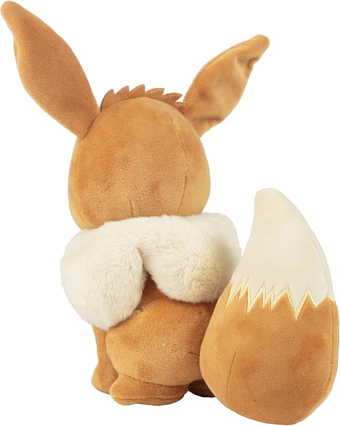 Pokemon 8" Eevee & Pikachu Plush, 2-Pack - Let's Go Starters - Officially Licensed - Authentic Soft Stuffed Animal Toy Figures - Holiday Christmas Stocking Stuffer Gift for Kids, Boys, Girls - 2+