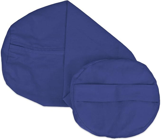 YogaAccessories Cover for Round Cotton Yoga Bolster