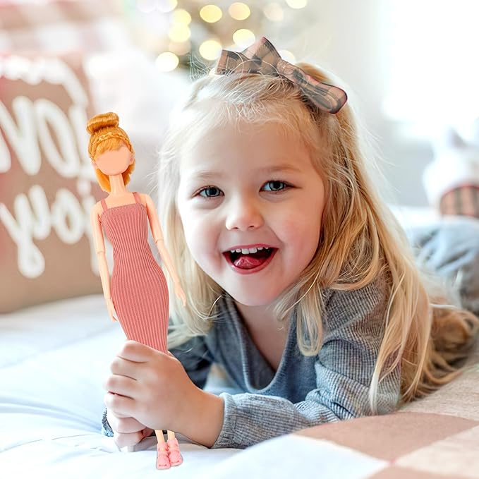 UPINS 8 Pcs Doll Clothes Girls Doll Accessories for 11.5 Inch Doll Include Summer Dress Shoes Regular Outfit Doll Clothing Girl Birthday Gift