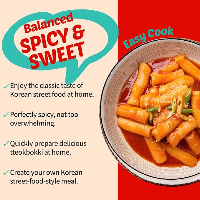 COELO Sweet & Spicy Tteokbokki Sauce 42.3oz x 2Pack - Hot Korean Secret Seasoning Sauce for Rice Cake Stir-Fries Asian Cuisine | Quick & Easy Simple Cooking | Party Camping K-Food 떡볶이 양념 소스