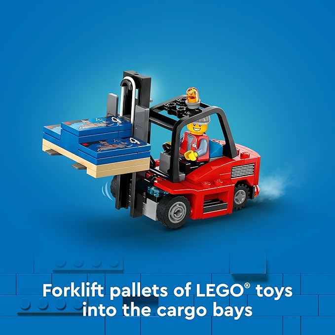 LEGO City Yellow Delivery Truck Toy - Semi Truck Building Toy for Boys & Girls, Ages 8+ Years - Gift for Birthdays - Pretend Play W/ 3 Minifigures - 60440