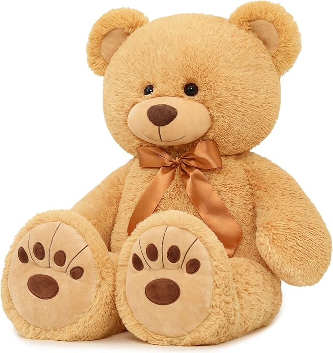 MorisMos Giant Teddy Bear Stuffed Animal, Big Teddy Bear Life Size, 36in Large Teddy Bear Cuddly Soft for Baby Shower, Boys, Girls