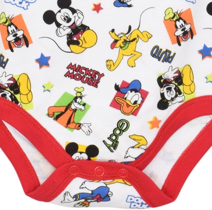 Disney Baby 5 Pack Bodysuits Newborn to Infant Sizes (Newborn - 24 Months)