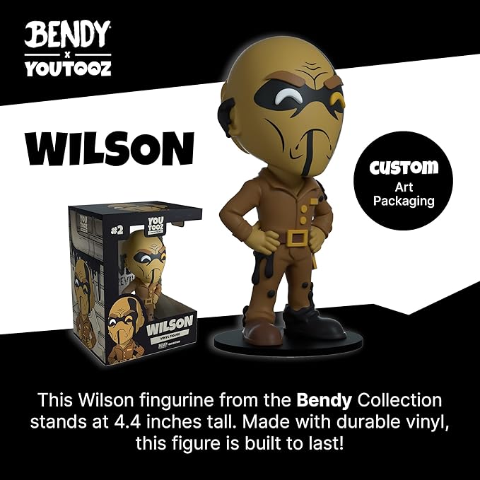 Youtooz Wilson 4.3" Vinyl Figure, Official Licensed Wilson Collectible from Bendy and The Dark Revival Videogame, by Youtooz Bendy and The Dark Revival Collection