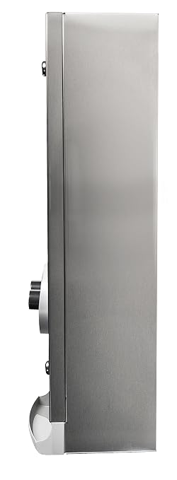 BOBRICK 2706 25 ClassicSeries Stainless Steel Surface-Mounted Napkin/Tampon Vendor, 25-Cent Operation, Satin Finish, 25-7/8" Height, 11-7/8" Width