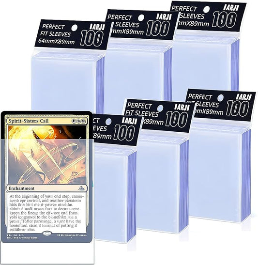 600ct Perfect Fit Sleeves, Perfect Fit Card Sleeves, Inner Sleeves MTG, Exact Fits Sleeve for Double-Sleeving, High Clarity Trading Card Sleeve for PKM, TCG, Gaming Cards