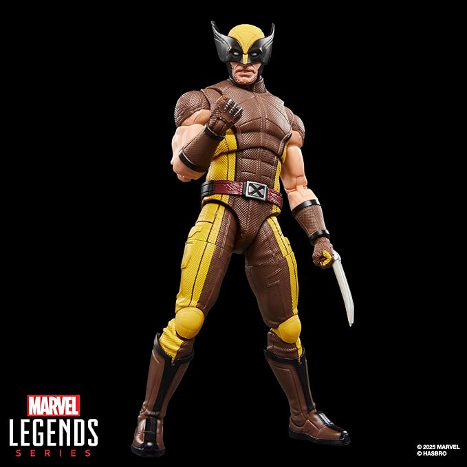 Marvel Legends Series Wolverine (Brown Suit), Marvel Studios' Deadpool & Wolverine Movie Collectible 6-Inch Action Figure Gift