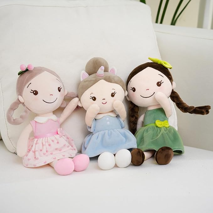 Soft Plush Baby Doll for Girls (12") - My First Baby Doll Gift for Girls, Toddlers & Infants, Machine Washable Rag Doll Toy - Sweet Dream Girl