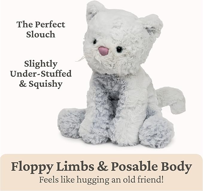 GUND Cozys Collection Kitty Cat Plush Soft Stuffed Animal for Ages 1 and Up, Blue, 10"