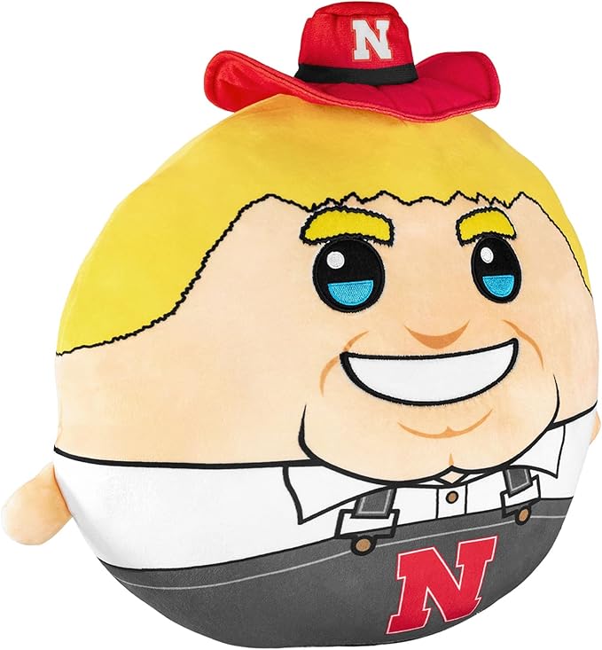 Bleacher Creatures Sleep Squad Nebraska Huskers Herbie 12" Mascot Kiri Cloud Plushie - Official Collegiate Plush