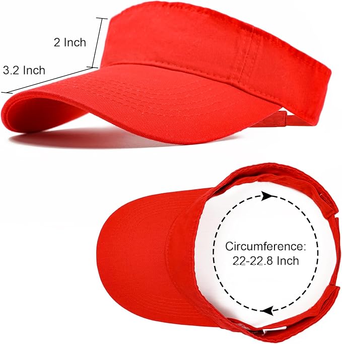 ANDICEQY Sports Sun Visor Hat, Sun Hat Visors for Women and Men for Outdoor | Adjustable Sun Visor Hats, Lightweight & Breathable, Cotton, Ideal for Running, Tennis, Golf, Outdoor Sports and Beach