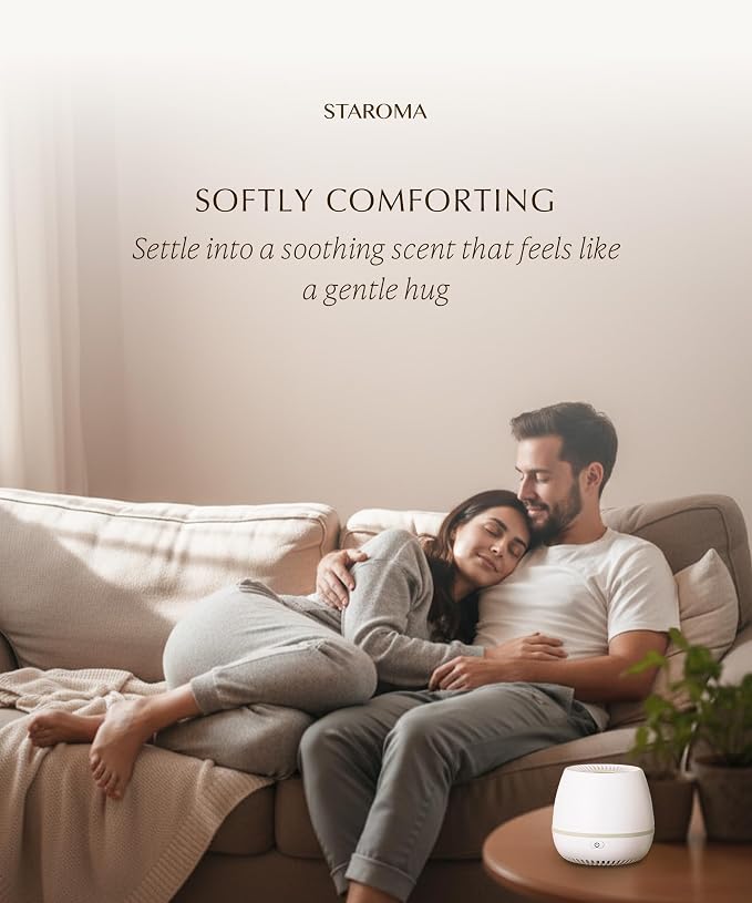 Cozy (Vanilla Essential Oil Refill), Compatible with STAROMA Waterless Essential Oil Diffuser – Premium Aromatherapy Fragrance, Gentle and Consistent Scent – for 200 sqft Small Home, Office, Car