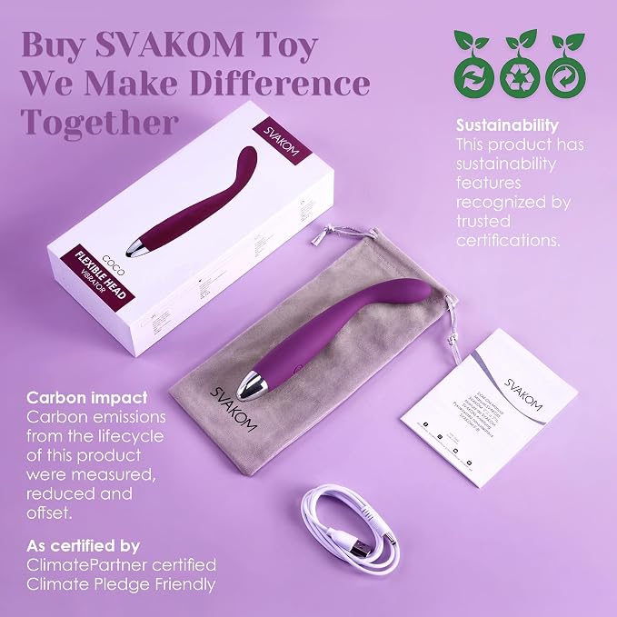 SVAKOM COCO Vibrator Dildo Sex Toys Finger Shaped - 8 Seconds to Climax Waterproof Vibes for Women - 5*5 Vibrations G Spot Clit Nipple Anal Personal Massagers Adult Toys