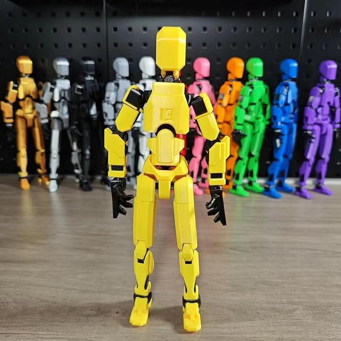 Assembly Completed T13 Action Figure, Titan 13 3D Printed Action Figure, 3D Printed Titan13, Assembled Dummy 13 Lucky 13 Toy Figure