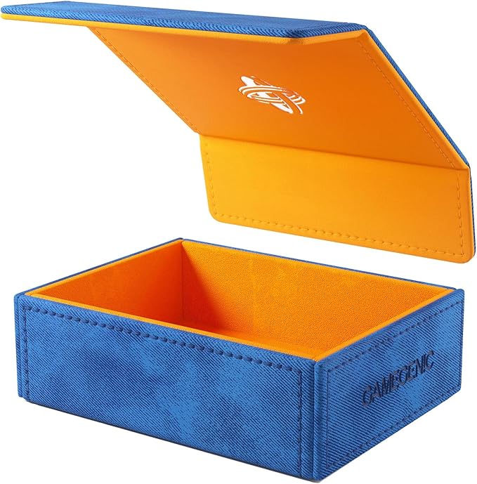 Gamegenic Token Keep - Premium Token Box for Safe Storage, Fits Dungeon 1100+ and Dungeon S 550+, Holds Tokens, Dice, and Cards, Fully Usable During Gameplay, Blue/Orange Color, Made