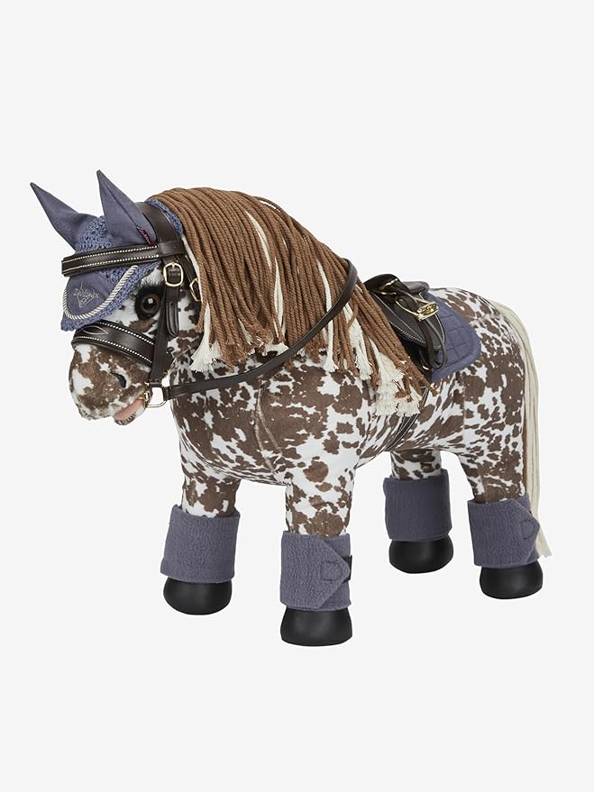 LeMieux Toy Pony Bandages for Toy Pony - Fleece - Simple Fastening - Suitable for Ages 3 Years + - Jay Blue