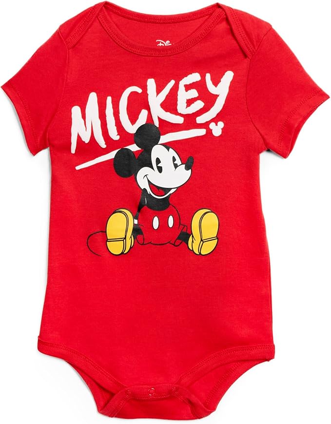 Disney Baby 5 Pack Bodysuits Newborn to Infant Sizes (Newborn - 24 Months)