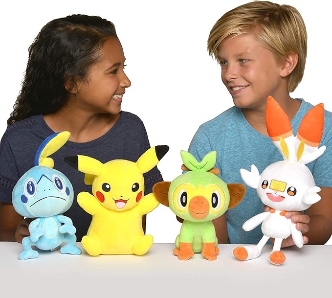 Pokemon 8" Grookey Plush Officially Licensed - Sword and Shield Starter Figure - Authentic Soft Stuffed Animal Toy - Holiday Christmas Stocking Stuffer Gift for Kids, Boys, Girls - 2+