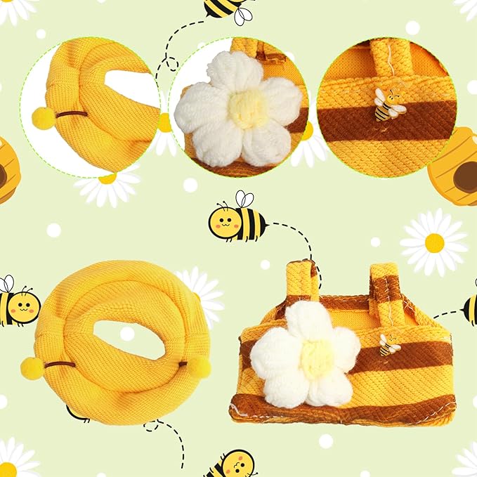 Clothes for 17cm Doll Accessories ,Suit Cute Clothes for Animal Style (Yellow bee)