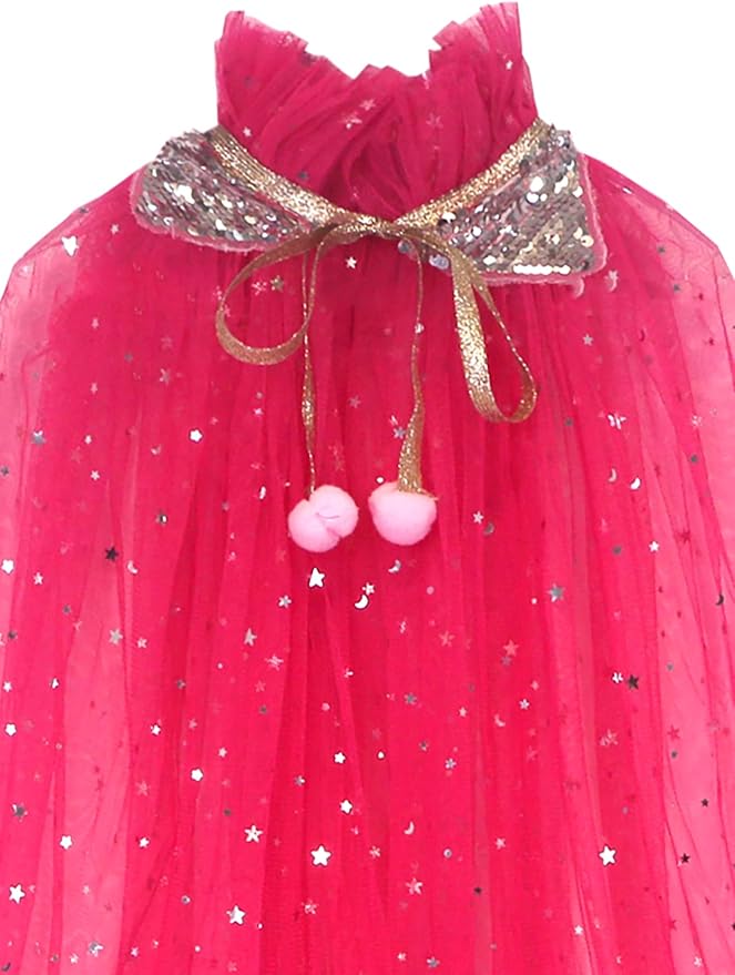 FKKFYY Rainbow Cape Cloak for Girl Princess