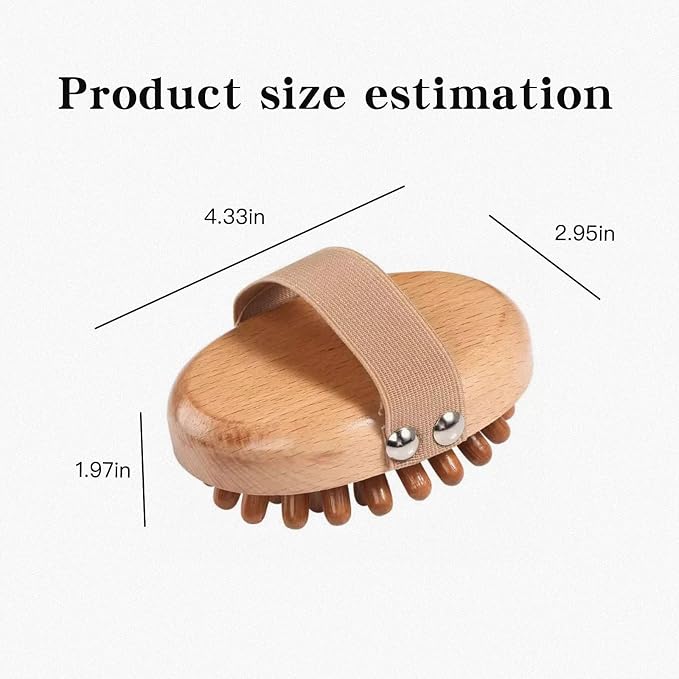 2PCS Meridian Brush Massage Body, Meridian Pressure Brush Wood Therapy Massage Tools for Full Body Shaping and Pain Relief