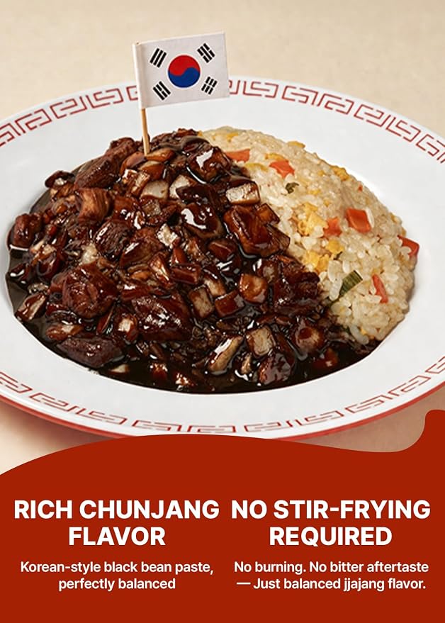 TBK THEBORN Korean Black Bean Sauce, Jjajang Sauce for Noodles & Rice 3.2kg | Ready-to-use jjajang sauce with a rich savory black bean flavor for noodles, rice and stir-fried dishes