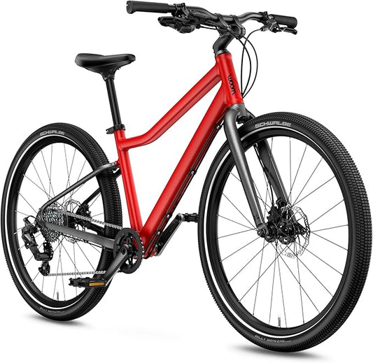 woom Explore Bicycle for Kids 6-14 Years Old, Road & Mountain Ready Bikes for Advanced Riders with Powerful Disc Brakes for Boys & Girls (20”, 24” & 26” Wheels)