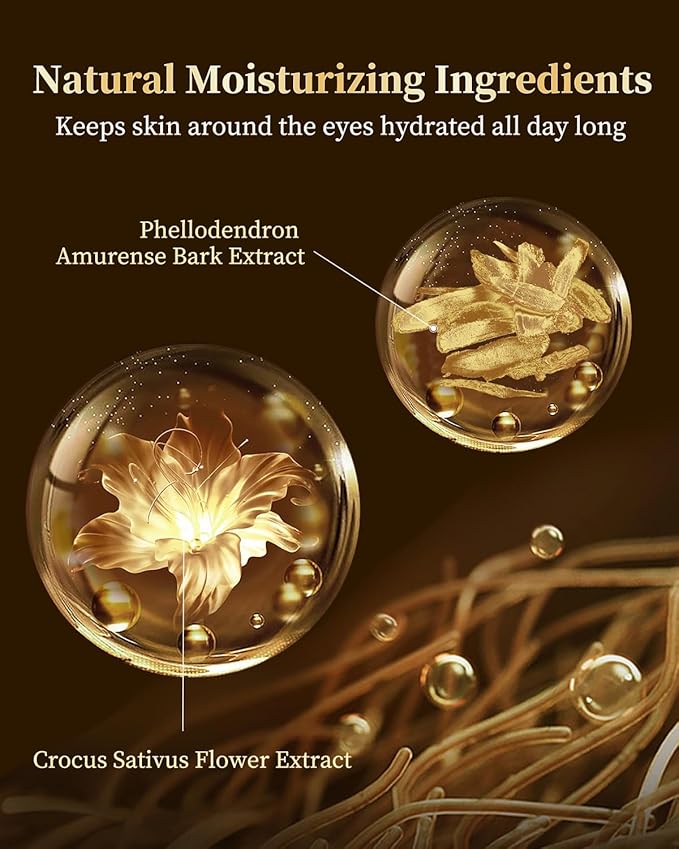 Eye Cream Anti Aging with 30% C-Xyloside Solution, Supramolecular Infiltration Technology for Wrinkles, Caffeine Eye Cream for Dark Circles and Puffiness - 3Pack
