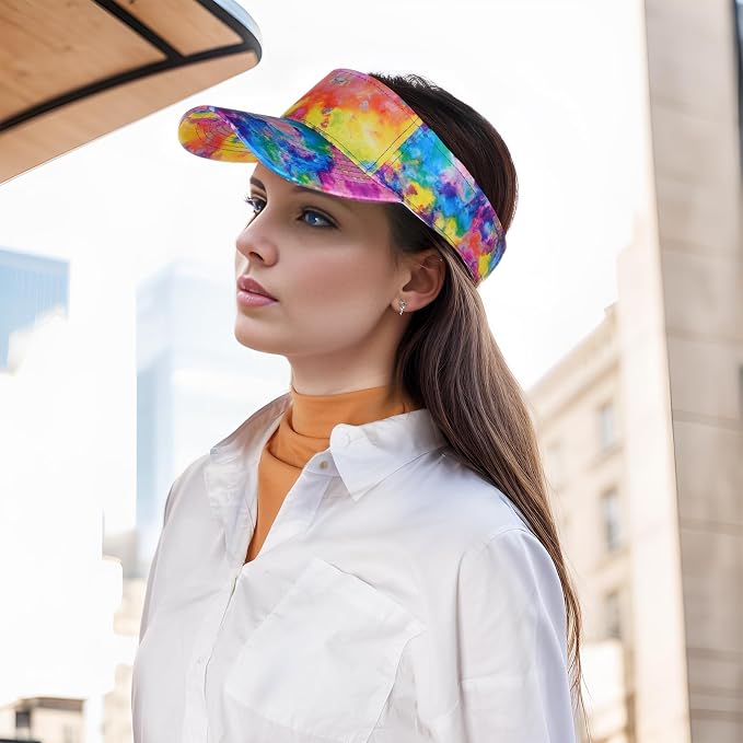 Marrywindix 1 Piece of Sport Wear Athletic Visor Sun Sports Visor Hat Visor Adjustable Cap for Women and Men