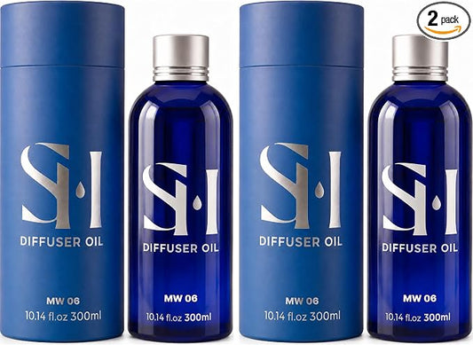 Inspired by My Way MW06 Hotel Scent Diffuser Oil | 2 Pack of 10.14 Fl Oz (300ml) - Waterless Diffuser Oil Refill & Highly Concentrated Fragrance Oil, Diffuser Oil Scents Luxury