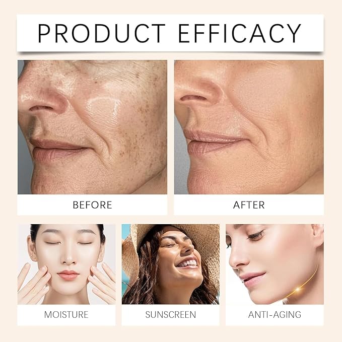 Foundation 4 In 1 Liquid Foundation, Long Lasting Waterproof, Spf 50+,& Longwearing & Waterproof, Hydrating Color Changing Foundation Light Spectrum for Gym, Sport (3pc)