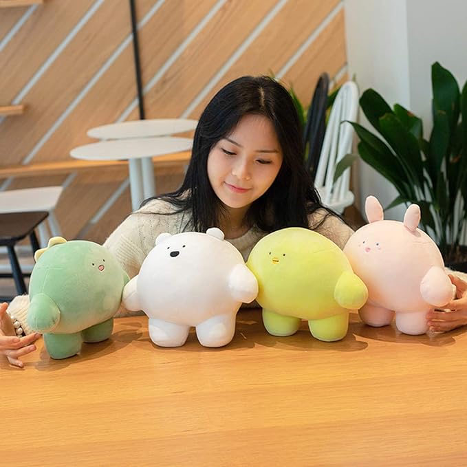 REFAHB 9 inch Cute Penguin Plush Stuffed Animal Body Pillow Fat Cartoon Cylindrical Body Pillows for Kids, Super Soft Hugging Toy Gifts for Bedding, Kids Sleeping Nap Kawaii Pillow