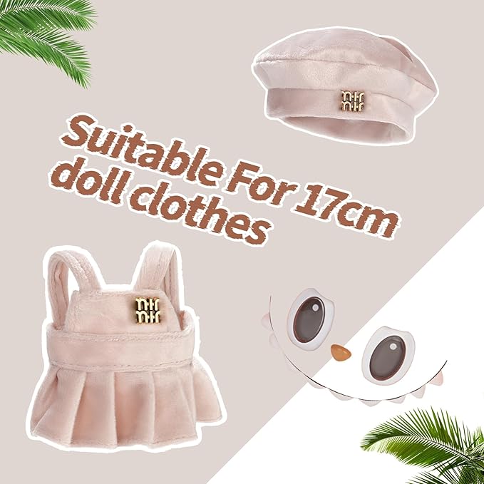 Cute Clothes for Doll Design Outfit Blind Mystery Box Accessories Mini La Boo-Boo Blah Bu Bu BuLafufu Ropa Plush Toy Stuff Dress Overalls Pajamas Hoodie Pink Suit