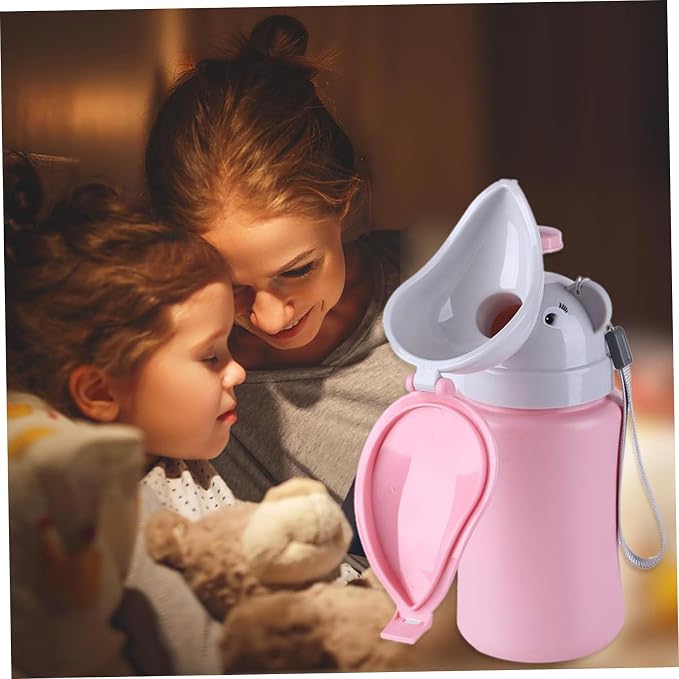 Travel Potty Portable Travel Toilet for Toddler Baby Nitty Pee Bottle Portable Kids Potty for Girls Car Camping