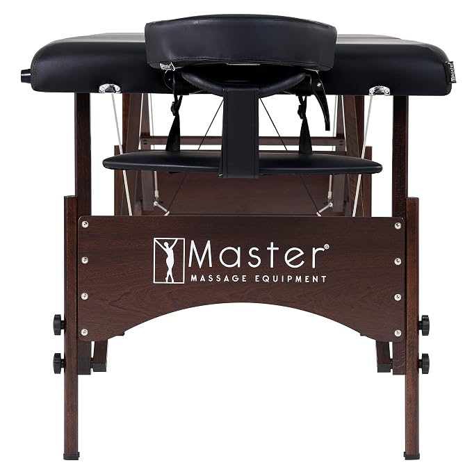 Master Massage Standard Argo Portable Massage Table, 1 count (pack of 1), Black