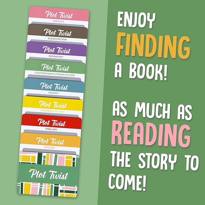 Blue Wasatch Games Plot Twist Season 2: 36 Book Recommendation Scratch Off Cards Across 8 Unique Fictional Genres. Gift for Couples, Book Clubs, Readers, Story Lovers.