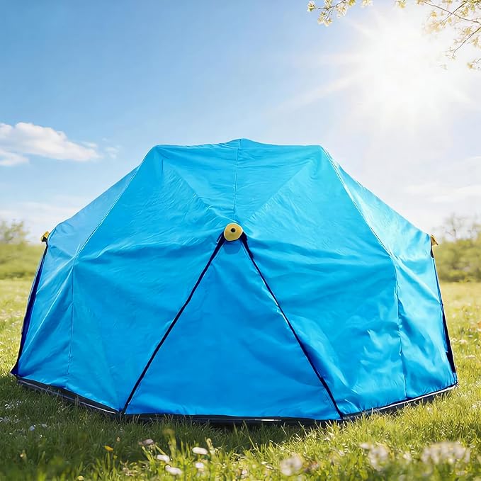 10ft Climbing Dome Canopy, UV-Resistant Play Tent Cover for Outdoor Play Equipment, Easy to Install and Washable (Blue Canopy Only)